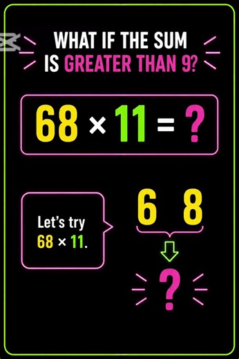 Multiply by 11 instantly! 🤯Can you solve 57 × 11?Comment your answer #math #smartmath #mathtips