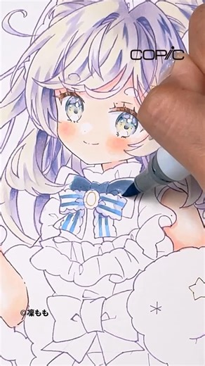 Copic_Official on Instagram: "This illustration process video was created by illustrator Rin Momo (@rra13l ) using the Japan-exclusive Copic Ciao SPECIAL GIFT BOX Twinkle.⁠⁠ For the final white highlights, she used Copic acrea (Snow White), an opaque water-based marker.⁠ You can watch the full version on YouTube via the link in our bio.⁠ ⁠ イラストレーターの凜ももさんによる、「コピックチャオ スペシャルギフトBOX ‐Twinkle‐」をメインに使用したコピックメイキングです。⁠ 仕上げのホワイトには、不透明水性マーカーのコピック アクレア(スノーホワイト)を使っています。 フルサイズはYoutubeでご覧ください！⁠ https://www.you