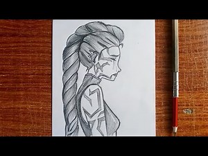 How to Draw Rumi from KPop Demon Hunters | Step by Step Easy Drawing Tutorial
