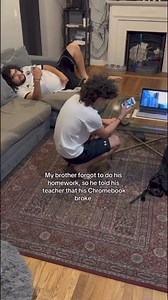 131K views · 1.3K reactions | My Brother Forgot To Do His Homework, So This Is What He Did.. #reels #schoollife #brothers | Erick Claros | Facebook