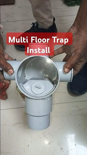 Multi-Floor Trap Installation l make a PVC fitting pipe #trap #plumbing #shorts #diy
