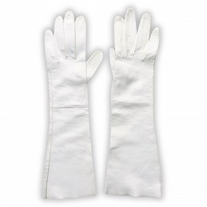Vintage White Long Leather Opera Gloves Slim Fit Women's Elegant Dress Retro Gloves Classic Fashion Evening Wear - Etsy