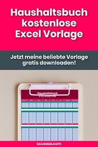 Haushaltsbuch Excel Vorlage – kostenloser Download | scueeze