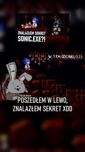 SONIC.EXE NIE POLUBIŁ TEGO, ŻE ZNALAZŁEM SEKRETNY POZIOM XD 🕵️ #sonicexe #shorts