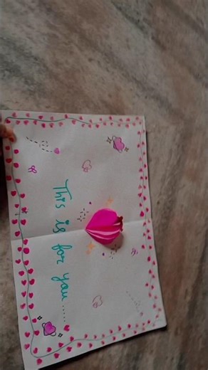 💗 🐻cute card idea..... #cardcreations #art #diy #carddesigner