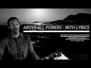 Above All Powers - With Lyrics