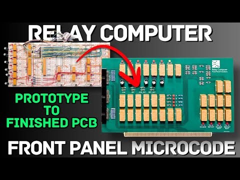 Converting the Relay Computer Front Panel Microcode Prototype to a PCB