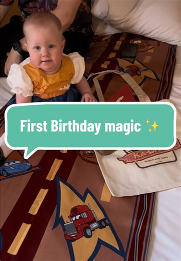 A big thank you to Housekeeping at Santa Fe for giving a adding pixie dust to our room for Violet’s first birthday trip 💕 #disneylandparis #disneysantafe #pixiedust #disneymagic #firstbirthday