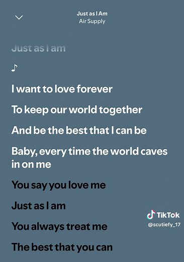 Just as I Am Air Supply lyrics — full song lyrics