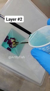 Resin pyramid #resincrafts | Art by Tish