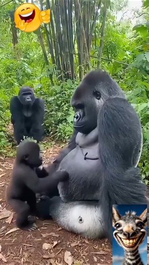 Funny gorilla 😂 #funny #gorilla #comedy