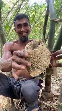 Turning Bamboo Roots into a Beautiful Handmade Bowl | Full Process. #shorts