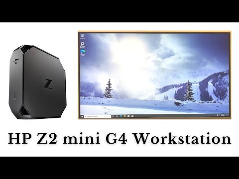Setting up the HP Z2 Mini G4 Workstation