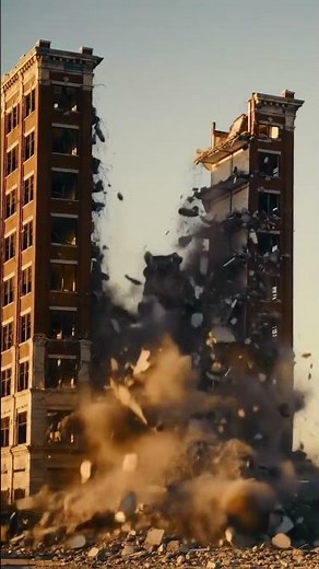 Incredible Building Implosion in Slow Motion!