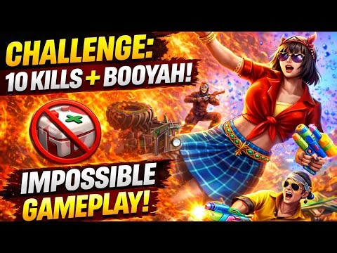 NO MEDKIT CHALLENGE: 10 Kills + Booyah! 😱 Impossible Gameplay! 🔥