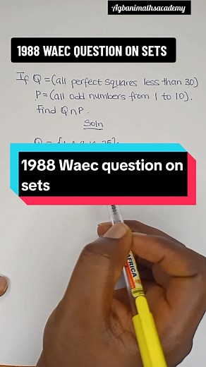 Understanding Set Intersections: WAEC Maths Problem