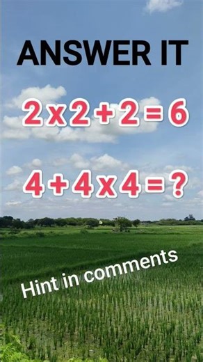 #mathematics#iqtest#comment#mathstrick#solution#easymathtricks#ytshorts#music#greenscreen#grass#art