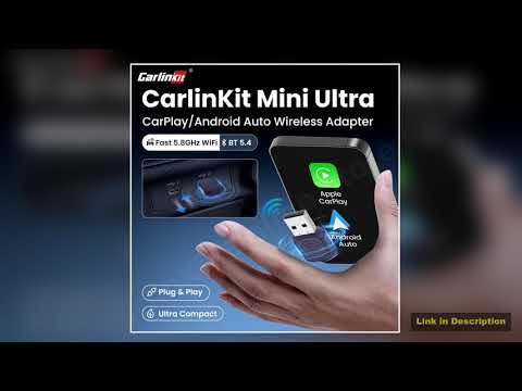 2025 CarlinKit 50 Mini Ultra Wireless CarPlay Android auto Adapter for Car infotainment Upgrade Blu