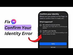 How to Fix Messenger “Confirm Your Identity to Send Messages” | Certain Actions Have Been Restricted