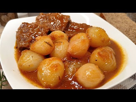 Μοσχαράκι Στιφάδο 👌💯 Η απόλυτη παραδοσιακή γεύση! 🍷🥩 Greek Stifado - Veal with shallots