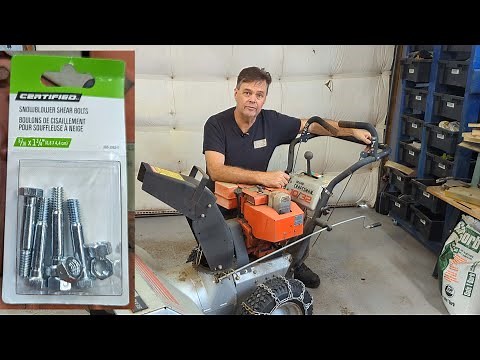 Craftsman's Snow Blower Feed Auger Shear Pin Replacement