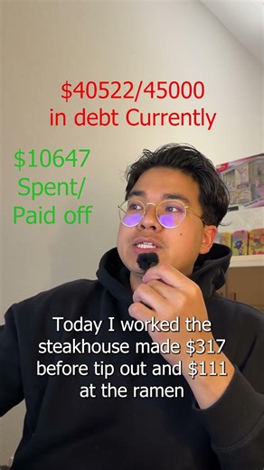 Day 59: Two Jobs vs $45k#Shorts #TwoJobs #DebtFreeJourney #DebtPayoff #PersonalFinance #RoadToZero