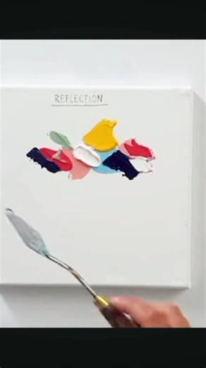 reflection paint art #love 🎨