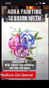 Aura Painting Reading with Gia the Evidential Medium - NJ Medium, NJ Tarot, NJ Psychic. Subscribe to New Jersey Paranormal YouTube to see all three of the readings in their entirety. | New Jersey Paranormal