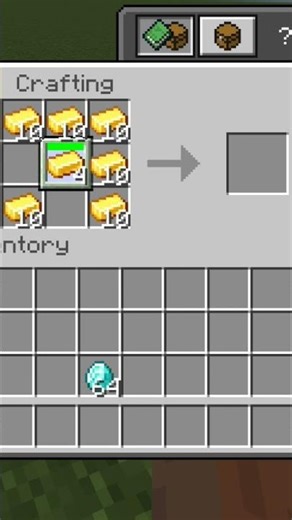 crafting gold moon moment#minecraft #shorts #youtube #crazyteam