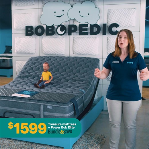 Snag my top-rated Treasure mattress and adjustable base for less when you bundle them together! | Bob's Discount Furniture