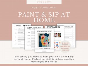 DIY Paint and Sip Party Guide: Perfect for Birthdays, Hen's Parties, Baby Showers, Date Night & More! Cubist Portrait - Etsy