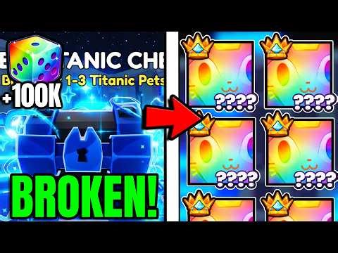*NEW* RNG Buff Gives 100+ FREE TITANIC ARCANE HALO CATS Every DAY… (Pet Simulator 99)