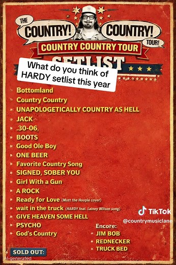 HARDY's 2023 Setlist Highlights and Fan Reactions