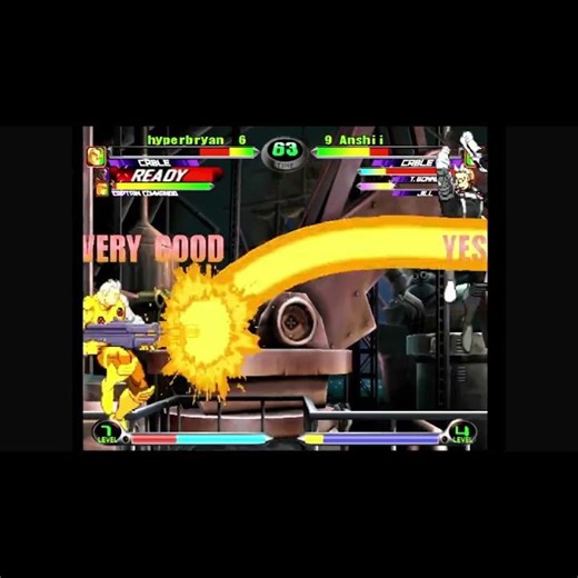 MvC2| hyperbryan [Cable Tiger Knee VB Sequence into Dead Cable, F-Around and got Bodied!] #mvc2