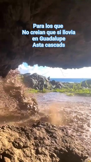 Para los que no creían que si había lluvias en Guadalupe mir en tambien cascada😉 #cascadas #lluvias2026 #rios | Isla Guadalupe