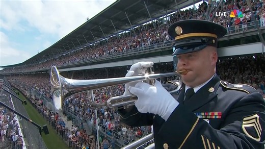 The pre-race playing of Taps before the 108th running of the #Indy500. | NBC Sports