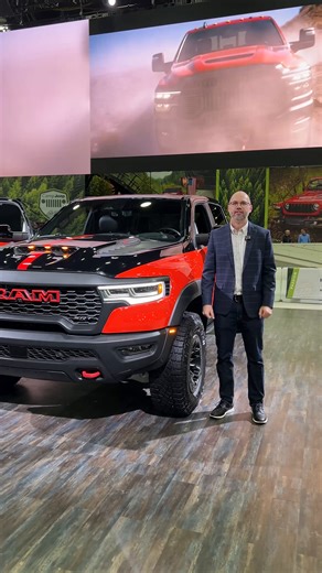 The supercharged 6.2-liter V-8 is back in the 2027 Ram 1500 SRT TRX! | Cars.com