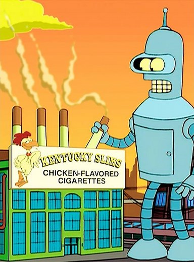 Imagine Bender… but Godzilla-sized s220 #futurama #cartoon #funny #animation