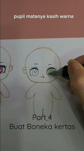 Mainan Boneka Kertas Cara buat Boneka kertas Part 4 #paperdolls #mainananak #shorts