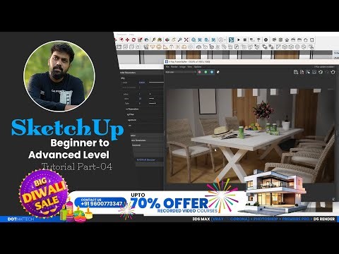Master SKETCHUP & Vray in 30 Days, Beginner To Advanced Tutorial Part 04