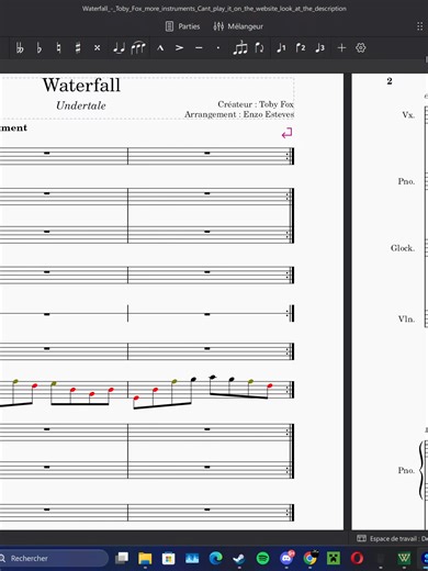 Unique Waterfall Music from Undertale Featuring Piano and Violin