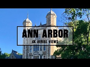 Ann Arbor 4K Drone Footage | Aerial Views of the University of Michigan & Downtown