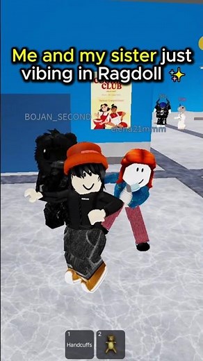 Sister Dance Challenge in Roblox Ragdoll 😂💃