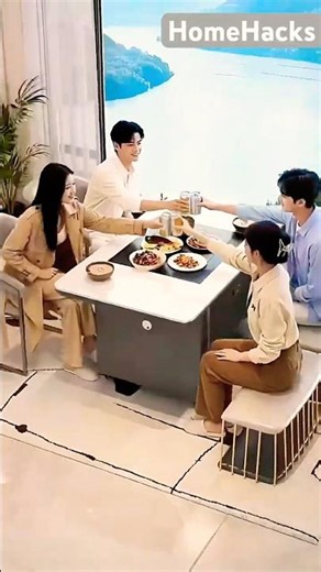 GENIUS Multi-Functional Table You Need! #shorts