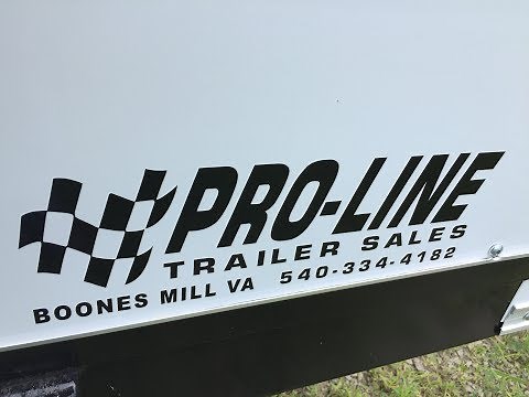 7 x 16 Drive in Drive out Enclosed Trailer at Pro-line Trailers