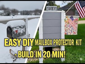 Easy to build mailbox protector to protect against snow plows