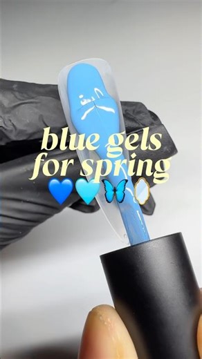 blue nail inspo for spring💙🦋🩵 dtyn gel polish swatches #nails #nailart #gelpolish