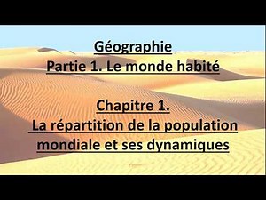6G Géo Chap1 Répartition et dynamiques de la population mondiale