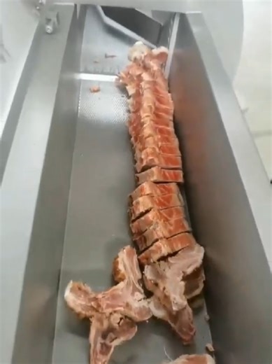 Meat block cutting machine#meat