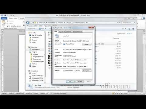 1 7 Salvar documentos nos formatos doc docx pdf Curso Word 2010 Aula 1 7 officeguru 720p
